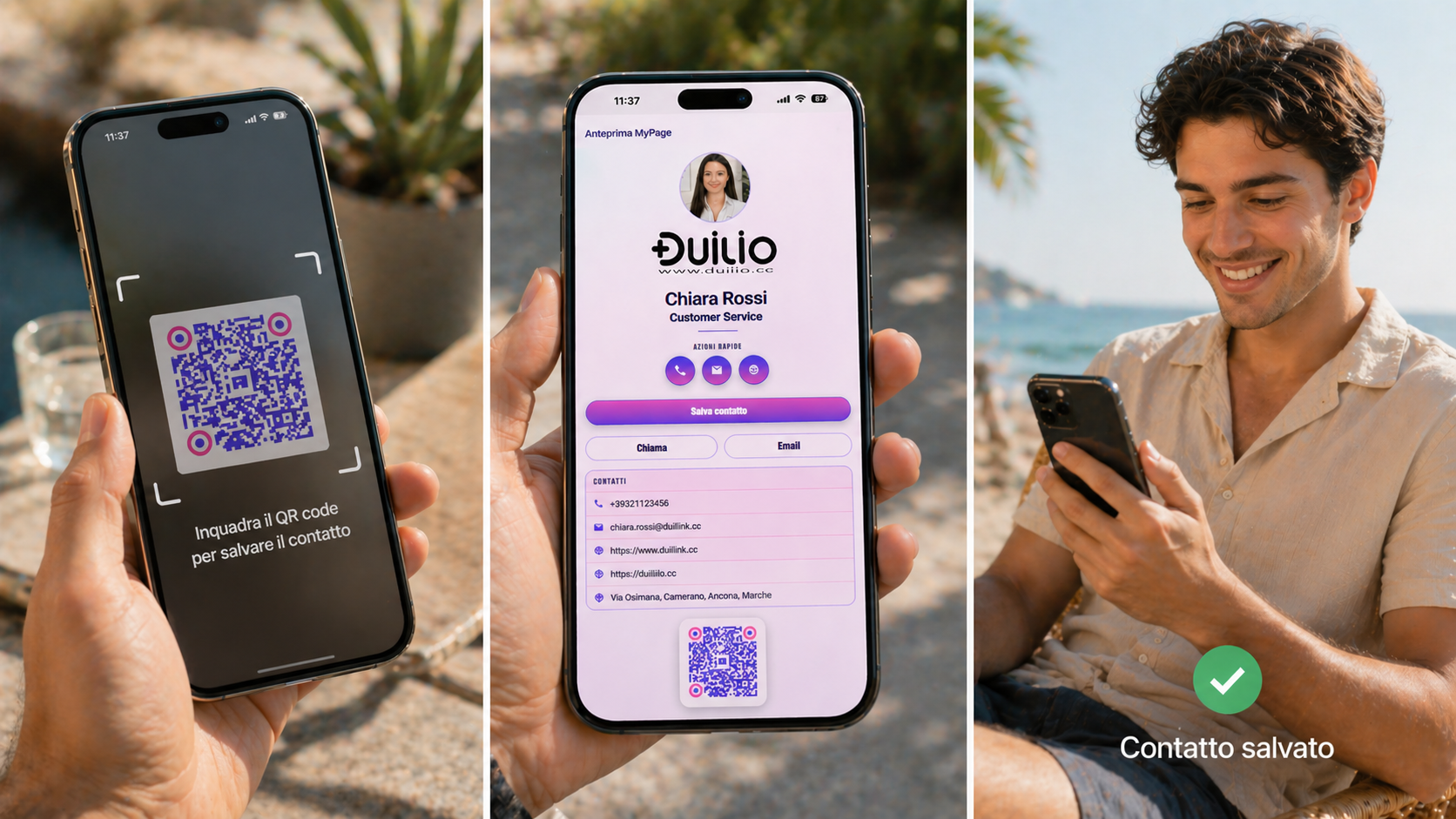 QR e link personale DuiLink